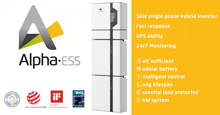 Alpha-ESS SMILE T5 5KW with Battery 10.5KWh