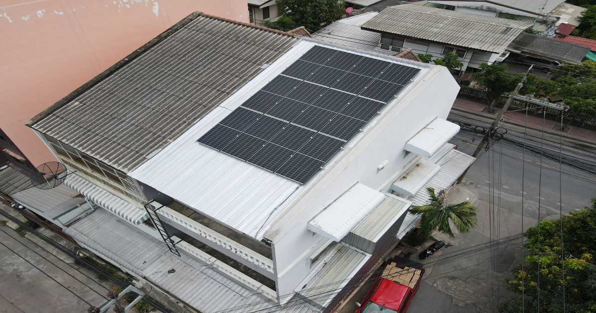 งานติดตตั้งระบบโซลาร์เซลล์ Hybrid 1 Phases 5.6 KW